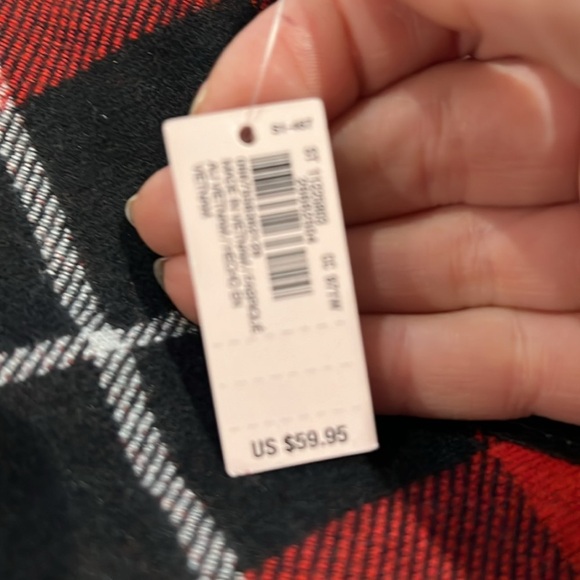 Victoria’s Secret holiday Tartan tote bag NWT - Picture 3 of 4